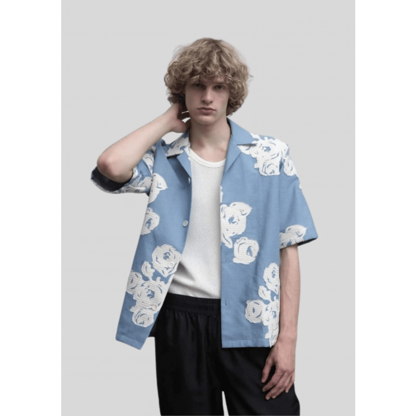 SunflowerSkjorteCayoSS1200Blue-01