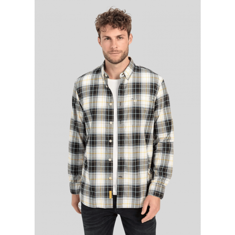 CamelActiveSkjorteBlackWhiteCheck-01