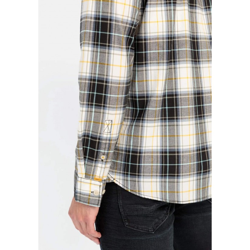 CamelActiveSkjorteBlackWhiteCheck-01
