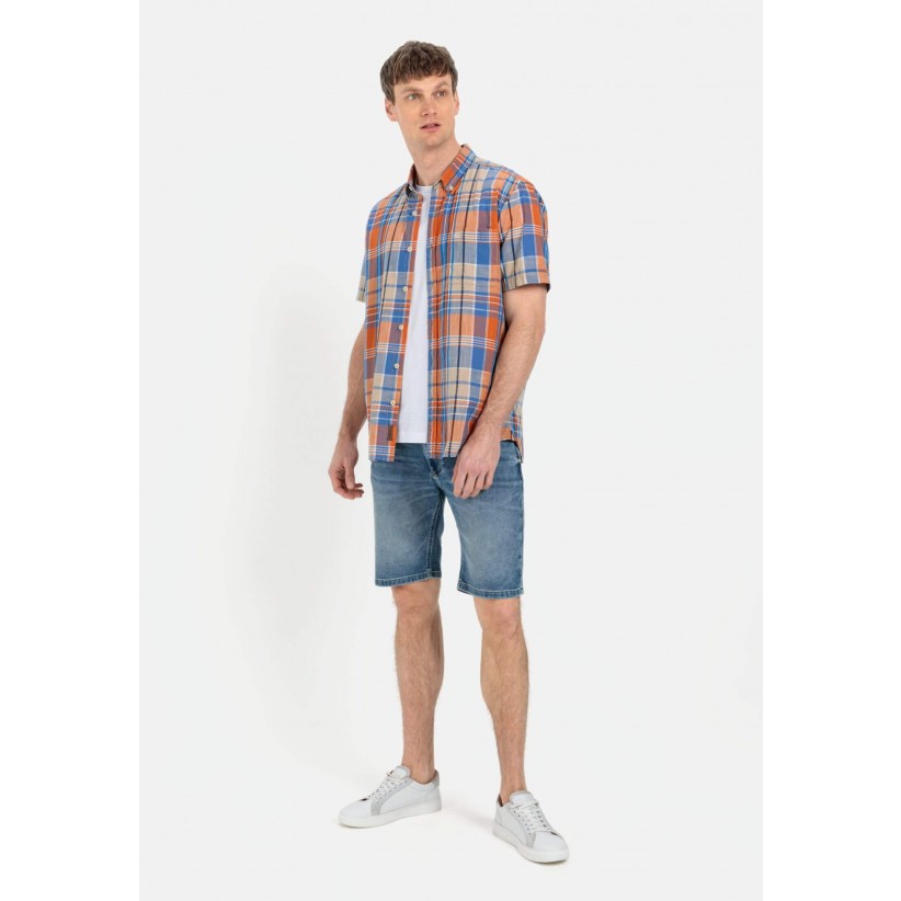 CamelActiveSkjorteSSOrangeCheck-02