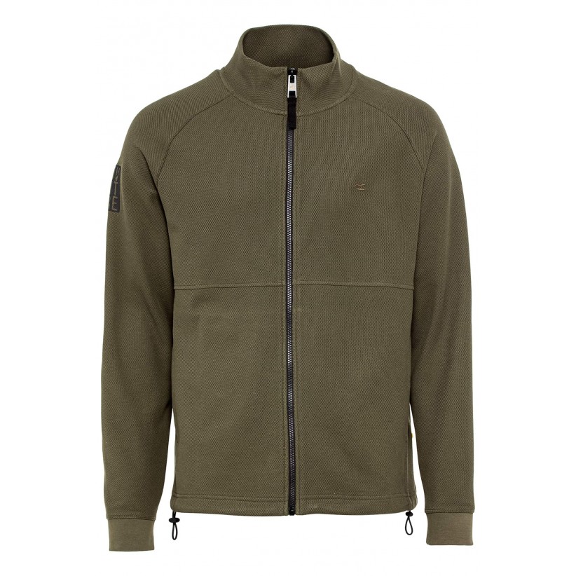 CAMEL ACTIVE, SWEATJACKET I GRØN