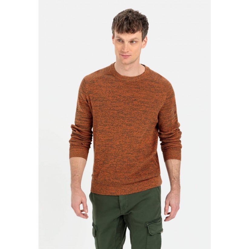 CamelActiveStrikCottonKnitOrangeMelange-01