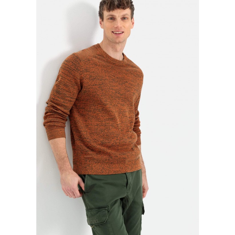 CamelActiveStrikCottonKnitOrangeMelange-01