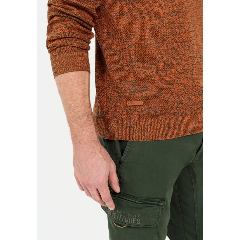 CamelActiveStrikCottonKnitOrangeMelange-01