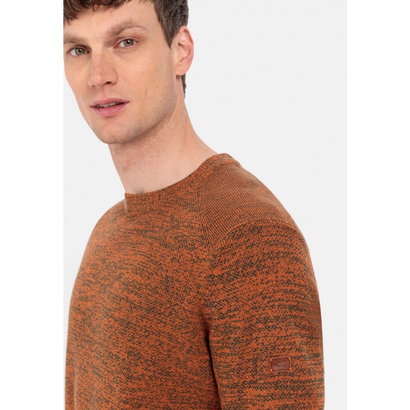 CamelActiveStrikCottonKnitOrangeMelange-01