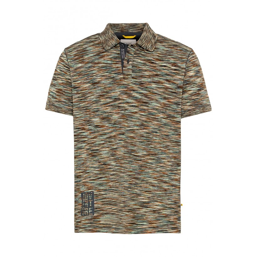 CAMEL ACTIVE, SPACE DYED POLO I GRØN