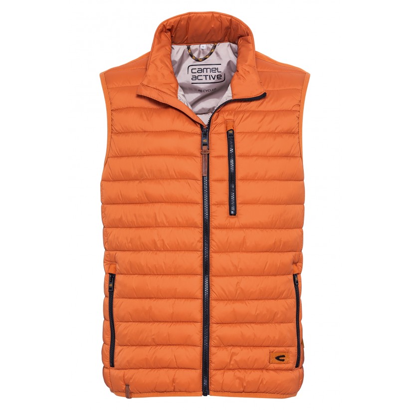CAMEL ACTIVE, QUILT VEST I ORANGE