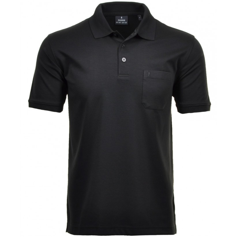 RAGMAN, MICROFIBER POLO I SORT