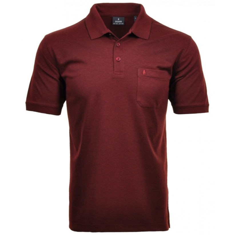 RAGMAN, MICROFIBER POLO I BORDEAUX