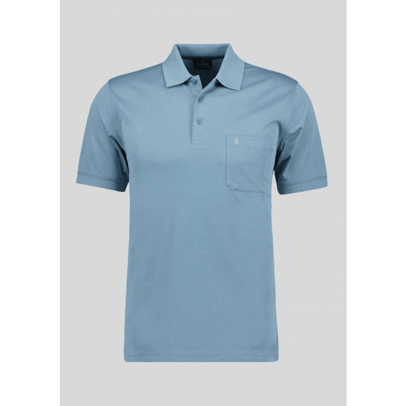 Ragman, Polo, Microfiber, Mint Blue