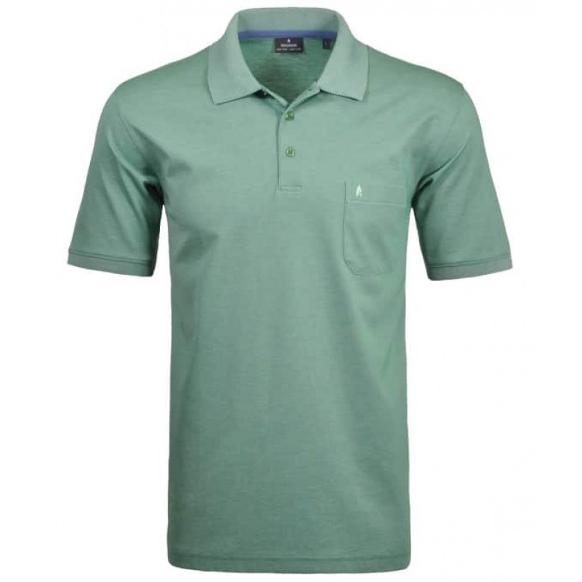RAGMAN, MICROFIBER POLO I MINT GRØN