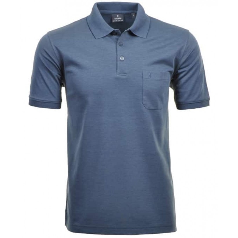RAGMAN, MICROFIBER POLO I BLÅ