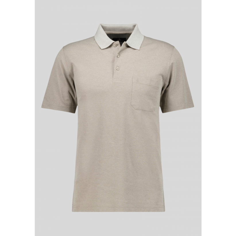 Ragman, Polo, Microfiber Fishnet, Walnut