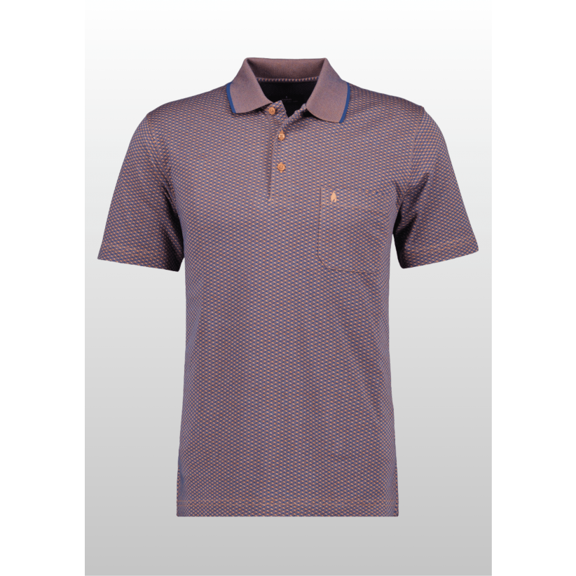 Ragman, Polo, Microfiber Jacquard, Terra 