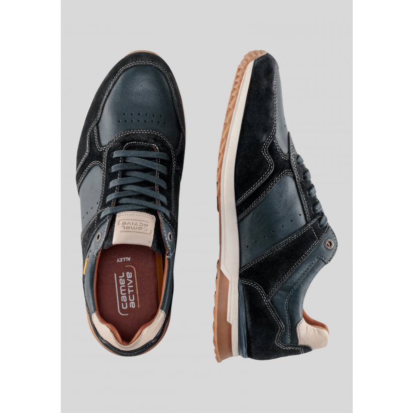 CamelActiveSkoLaceupLeatherNavy-01