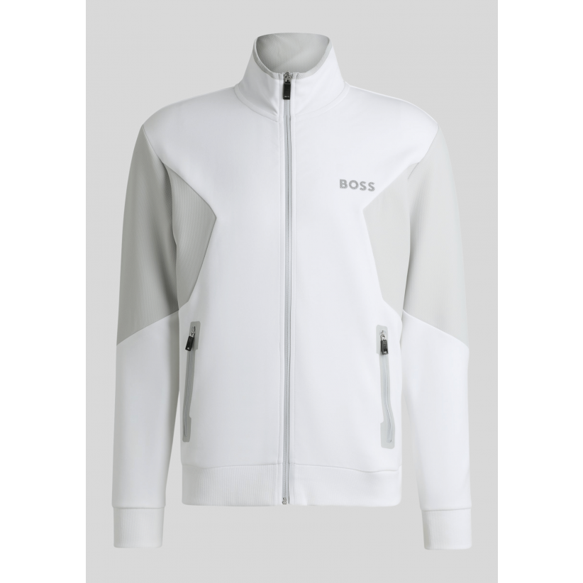 Boss, Sweatcardigan, Skaz 1, White