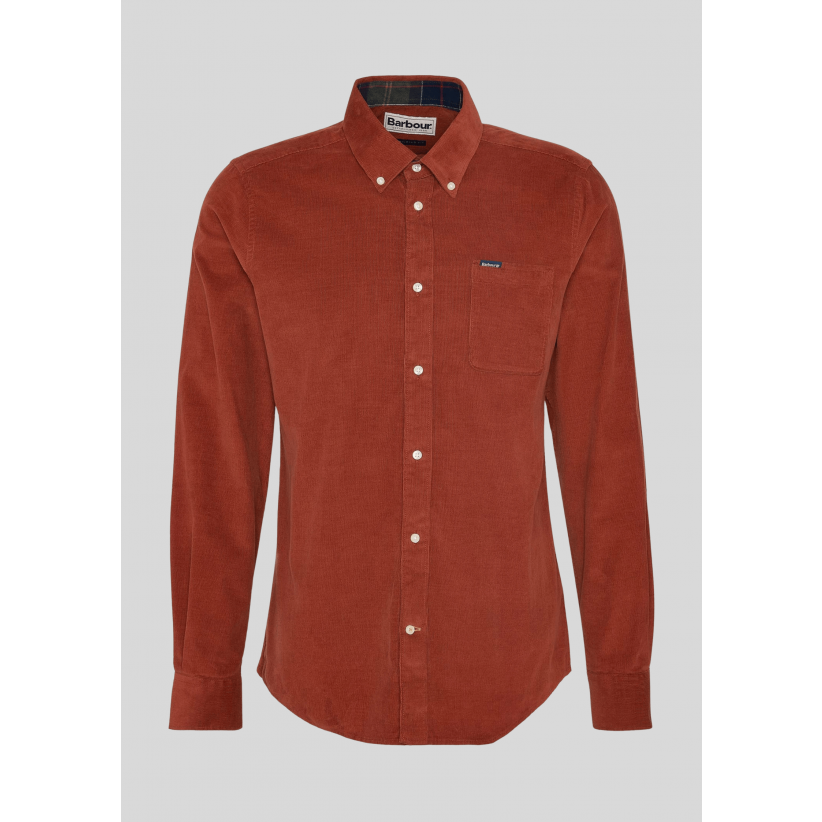 Barbour, Skjorte, Ramsey Cord, Dark Ginger 