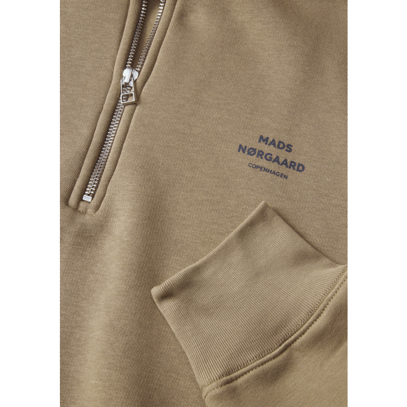 MadsNrgaardSweatshirtStandardHalfZipLogoLeadGrey-01