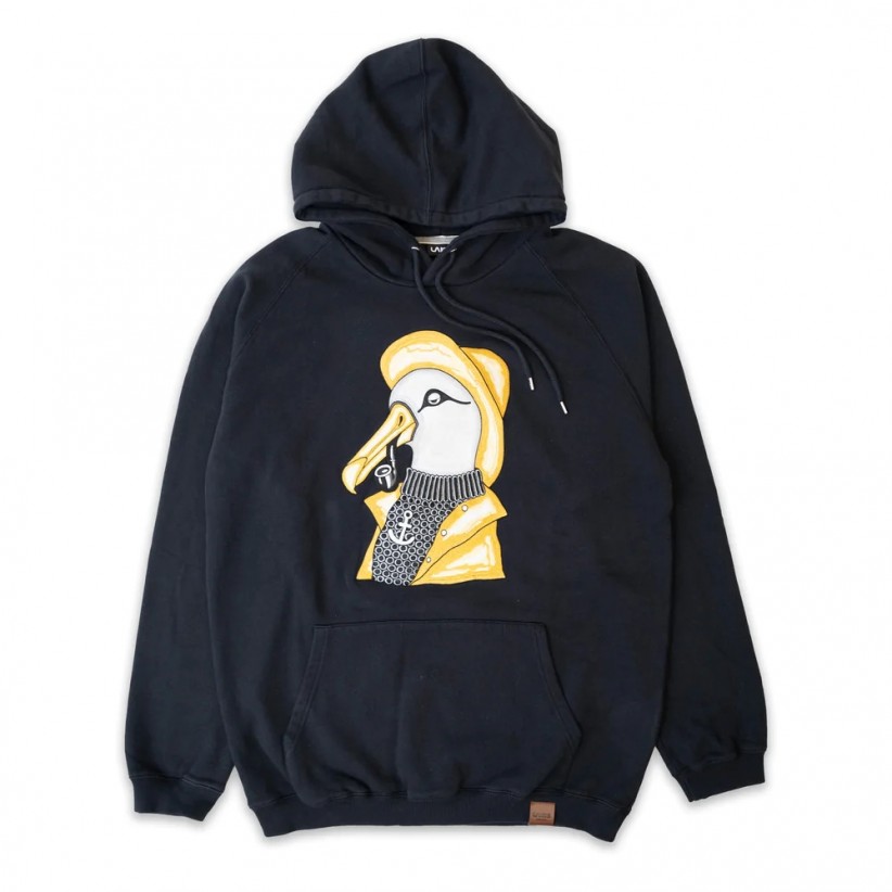 HOODIE, 'ALBATROS' / SORT