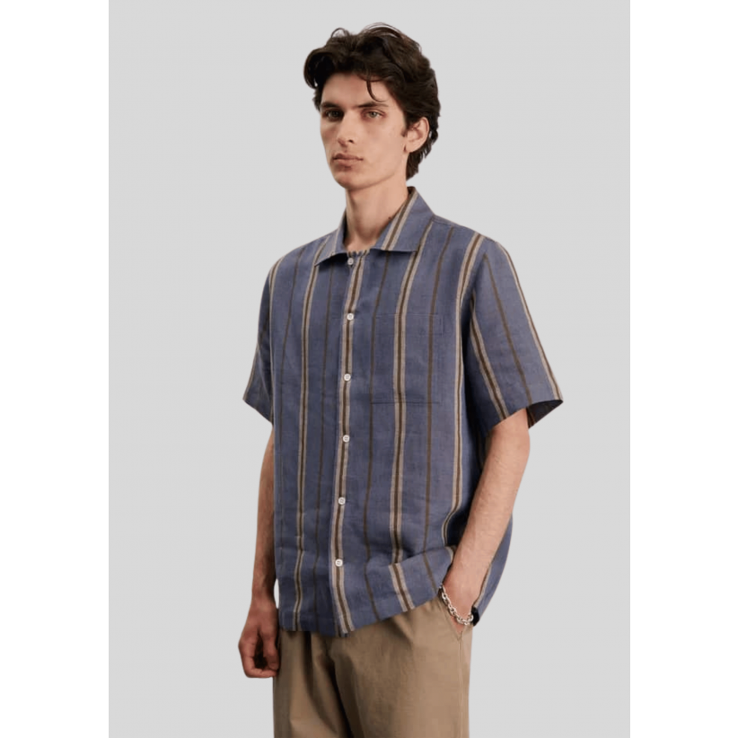 Another Aspect, Shirt 2.0, Blue Brown Stripe