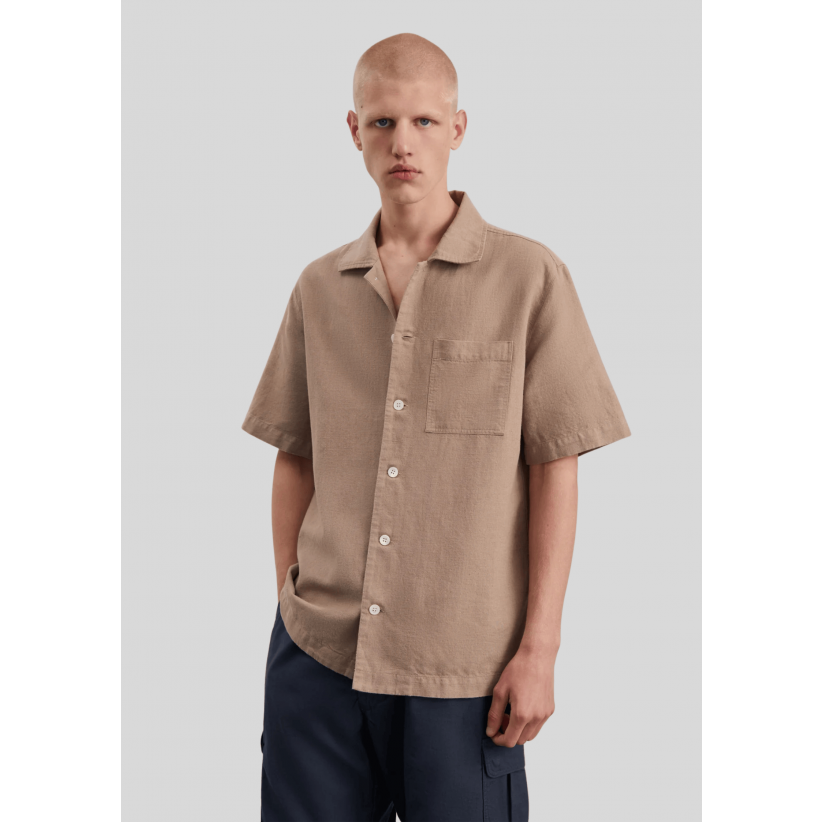 Another Aspect, Skjorte SS, Another Shirt 2.0, Light Brown 