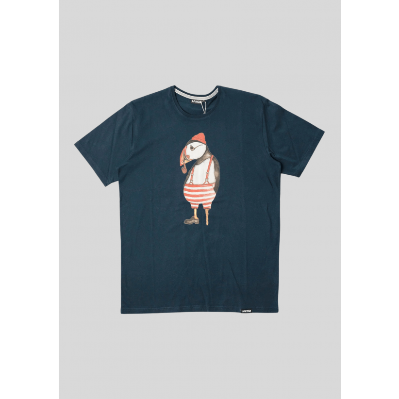 Lakor, T-shirt, Atlantic Puffin, Blueberry
