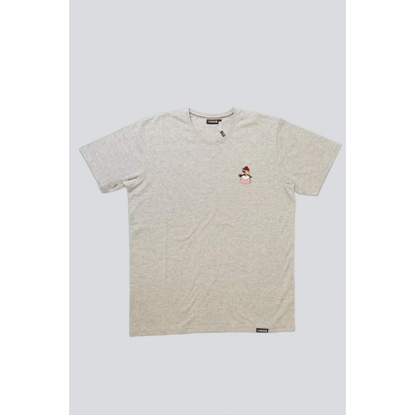 LAKOR, MINI MINE! T-SHIRT I LYSGRÅ 