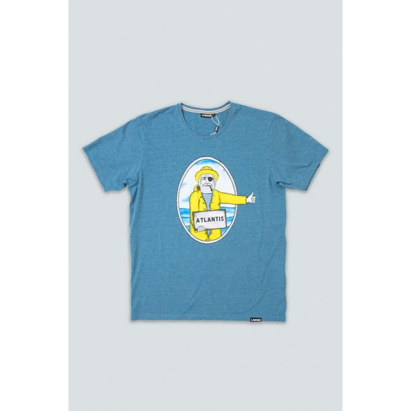 LAKOR, ATLANTIS T-SHIRT I BLÅ 