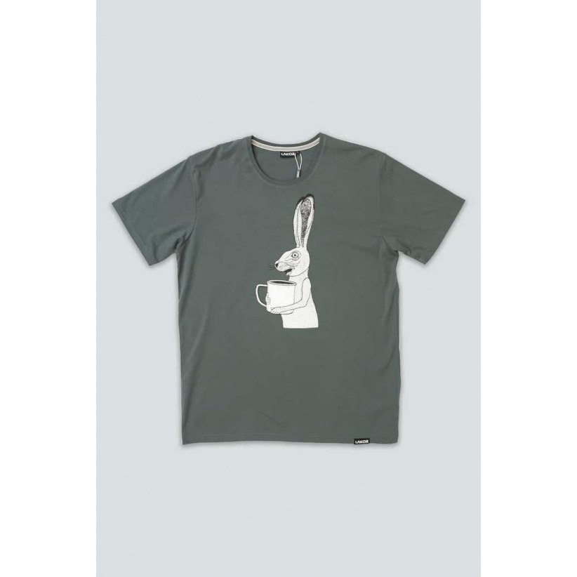 LAKOR, FUELED! T-SHIRT I GRÅ 