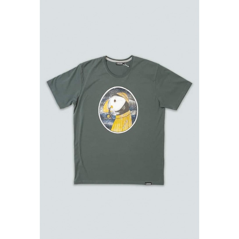 LAKOR, SAILOR PUFFIN T-SHIRT I GRÅ 