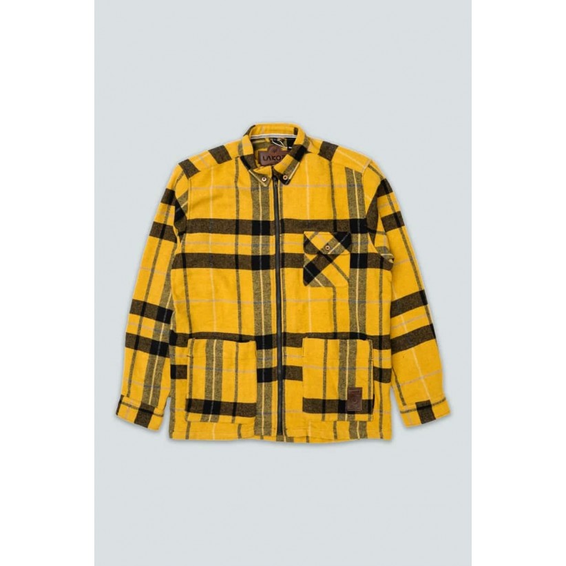 LAKOR, BEAVER OVERSHIRT I GUL