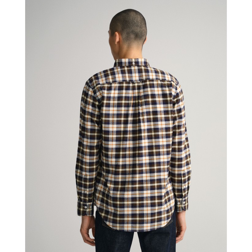 GantSkjorteFlannelBrownCheck-01