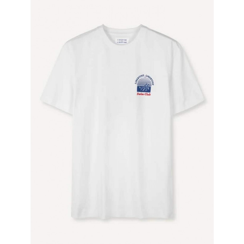LIBERTINE, BEAT SWIM CLUB TEE I HVID