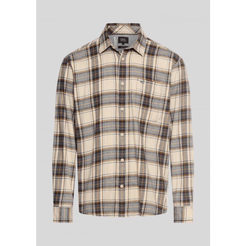Camel Active, Skjorte, Lightweight Flannel, Beige Check 