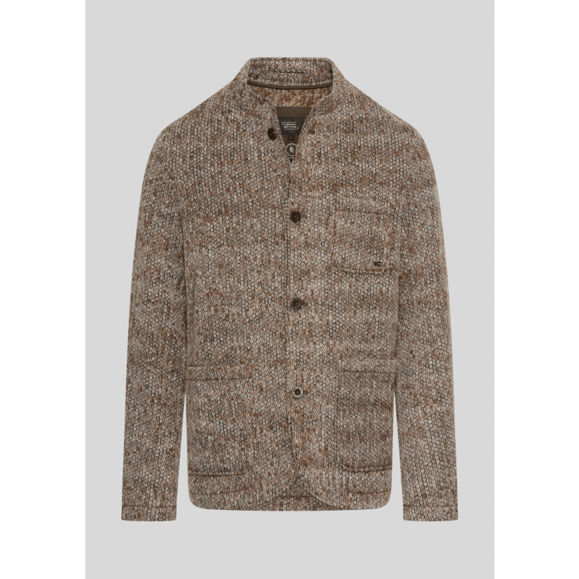 Camel Active, Strik, Knitted Structure Blazer, Brown