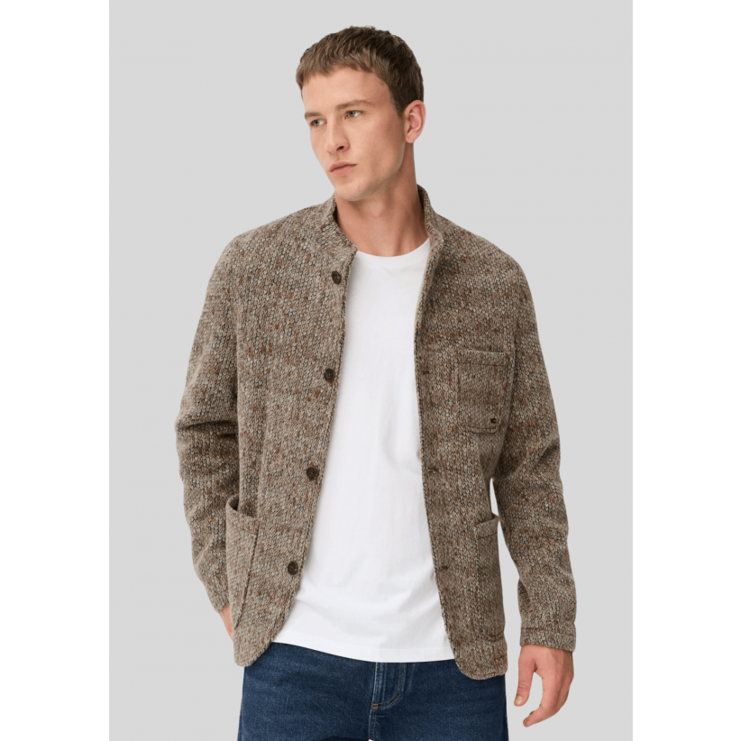 CamelActiveStrikKnittedStructureBlazerBrown-01