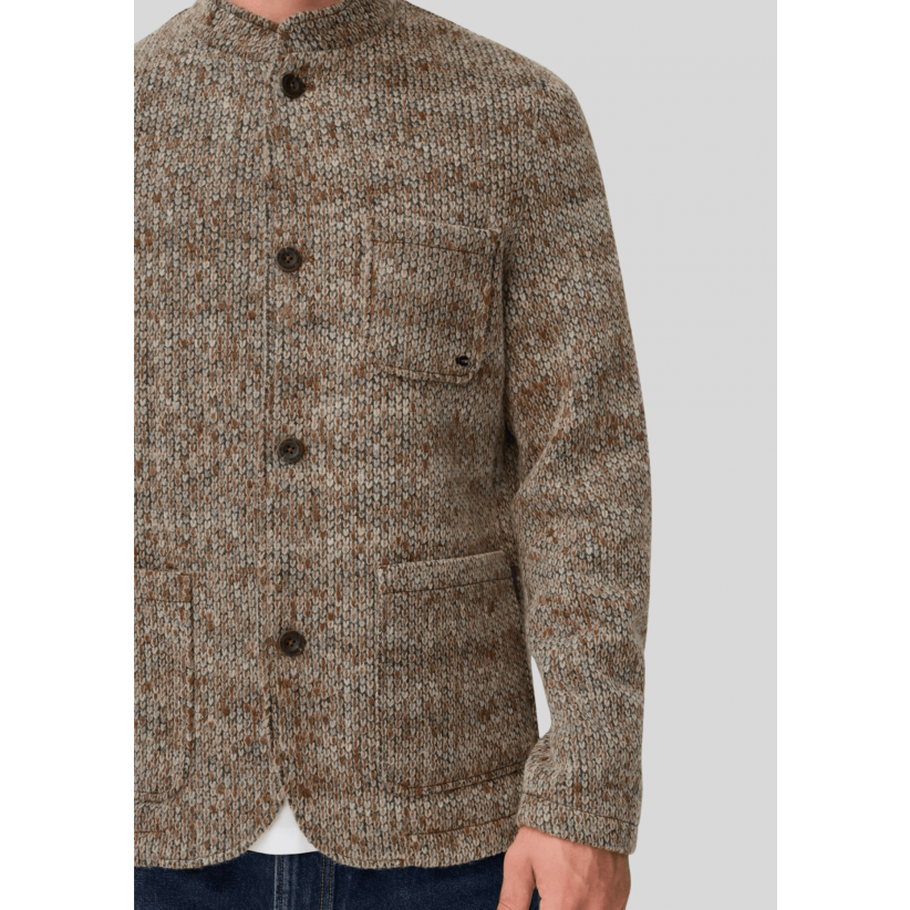 CamelActiveStrikKnittedStructureBlazerBrown-01