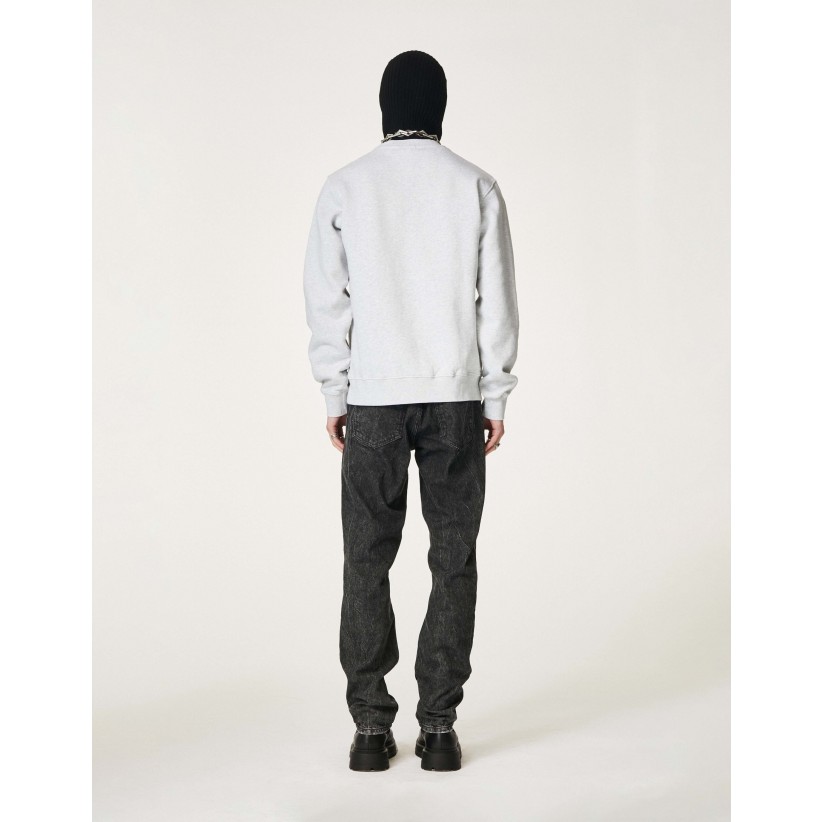 HanKjbenhavnSweatshirtDailyScriptGreyMelange-01