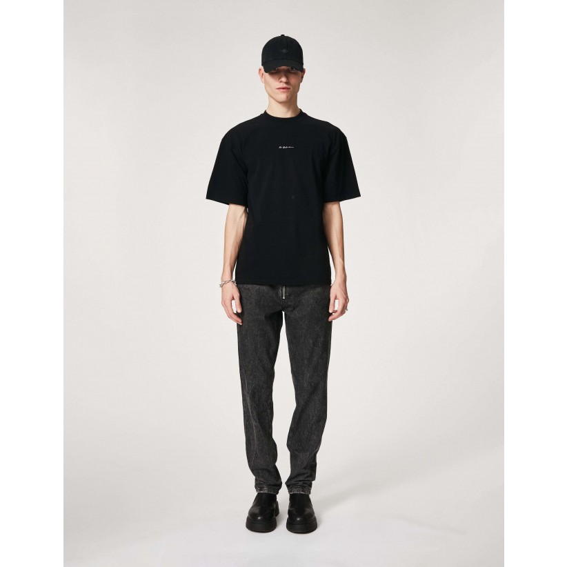 Opmærksom Latterlig søn HAN KJØBENHAVN, SCRIPTS T-SHIRT I SORT