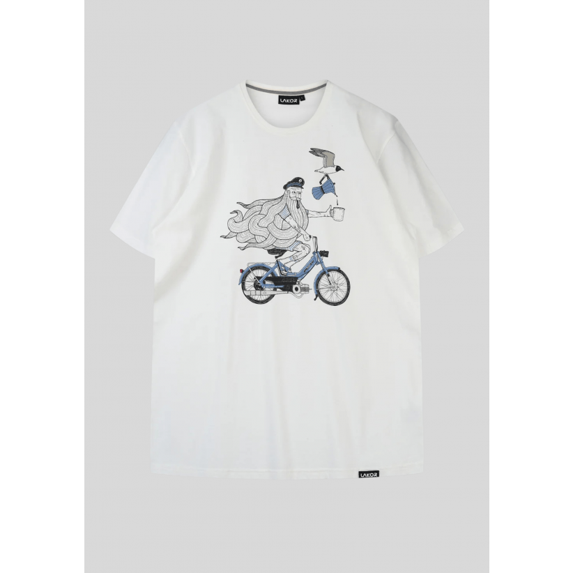 Lakor, T-Shirt, Coffee On The Go, Star White 