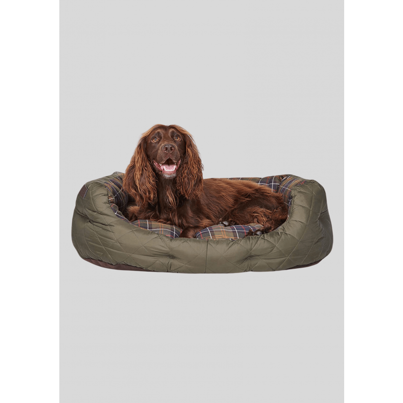 BarbourHundekurvQuiltedDogBed30Olive-01