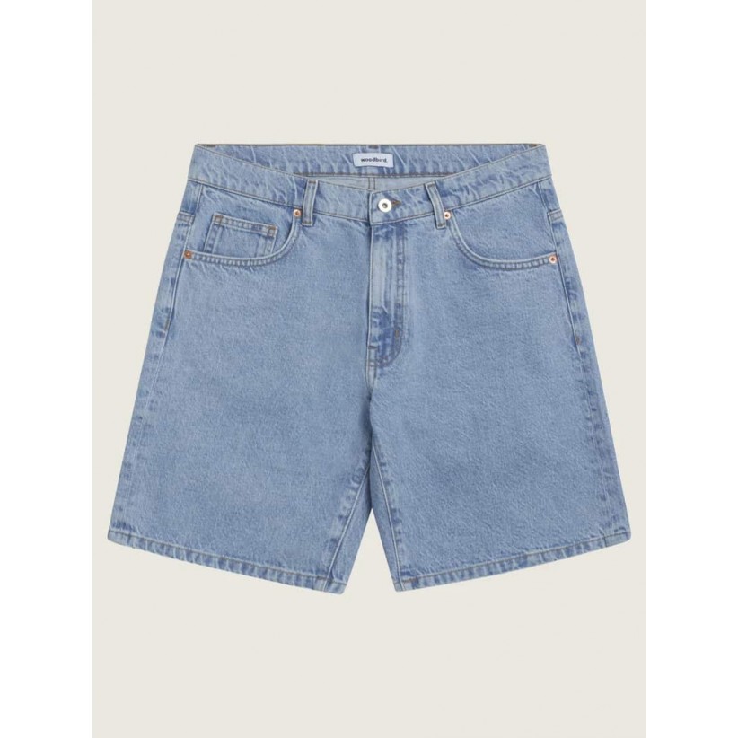 WOODBIRD, DOC DENIM-SHORTS I BLÅ