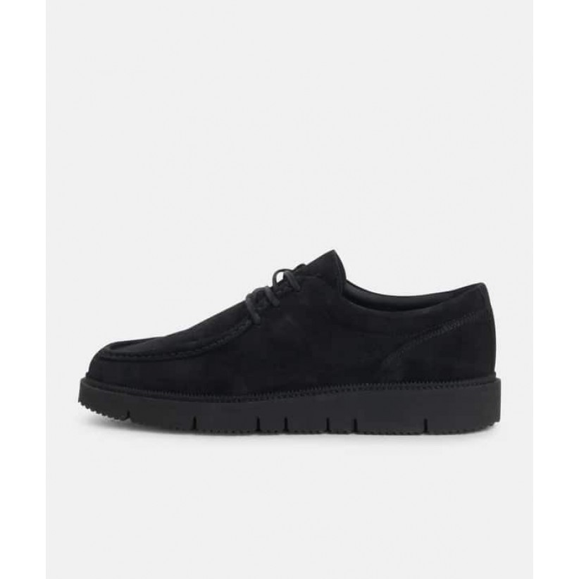 GARMENT PROJECT, EILO VIBRAM LOW I SORT SUEDE 