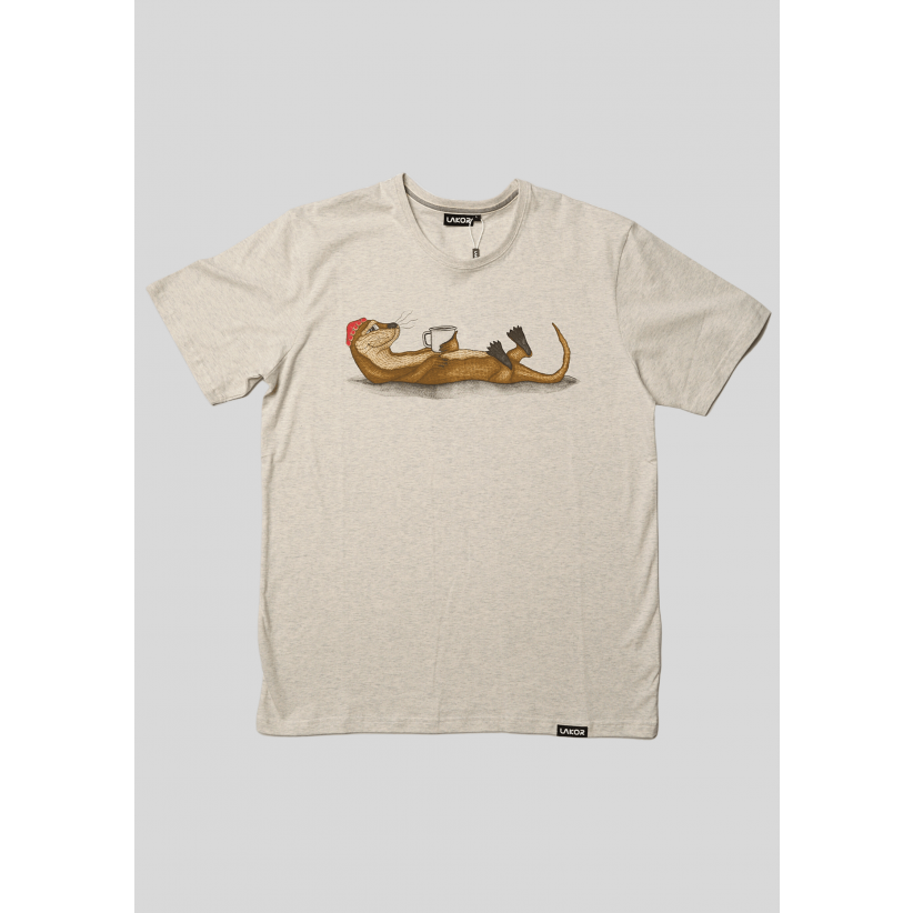Lakor, T-shirt, Flow, Outmeal Melange 