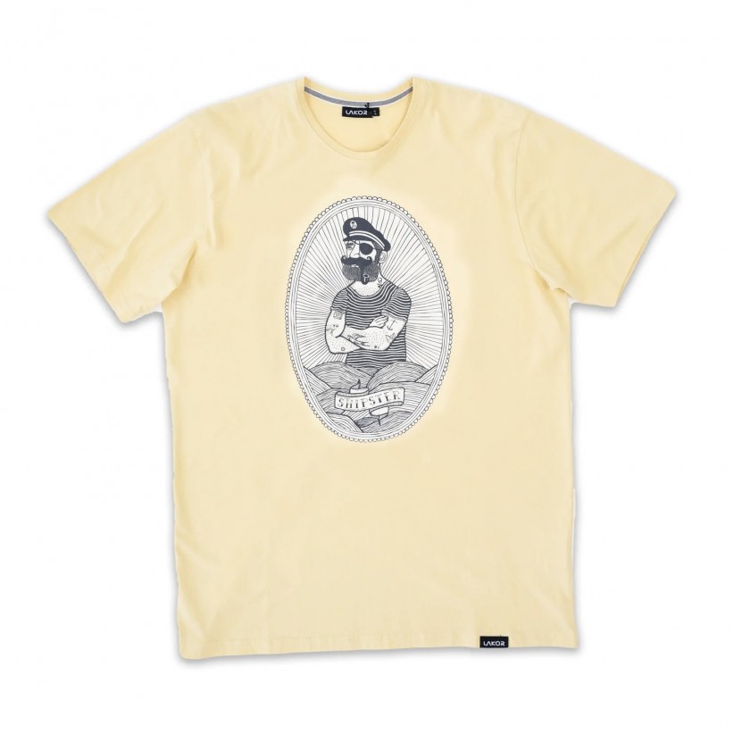 T-SHIRT, 'FRAMED LEGEND' / GUL 