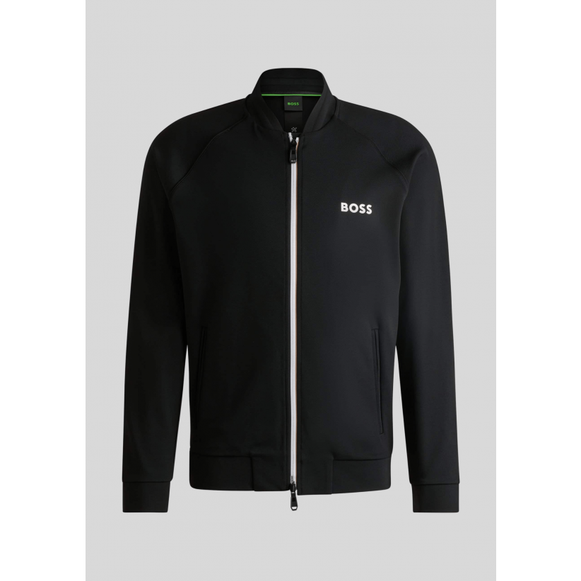 Boss, Sweatcardigan, Matteo Berrettini Sambo MB, Black 