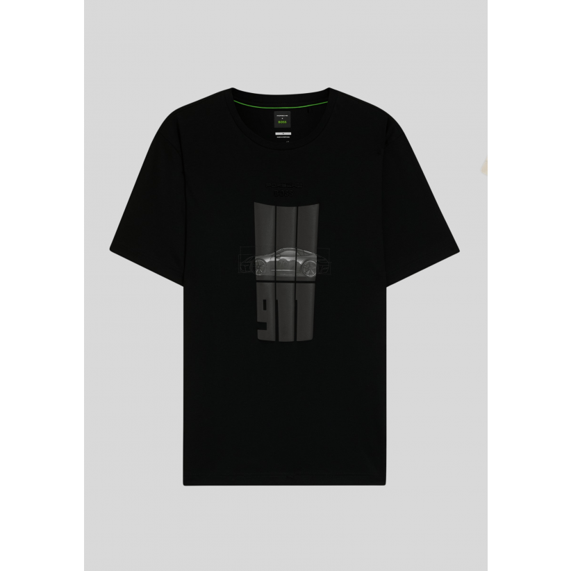 BOSS x PORSCHE, T-Shirt, Spirit GRX, Black