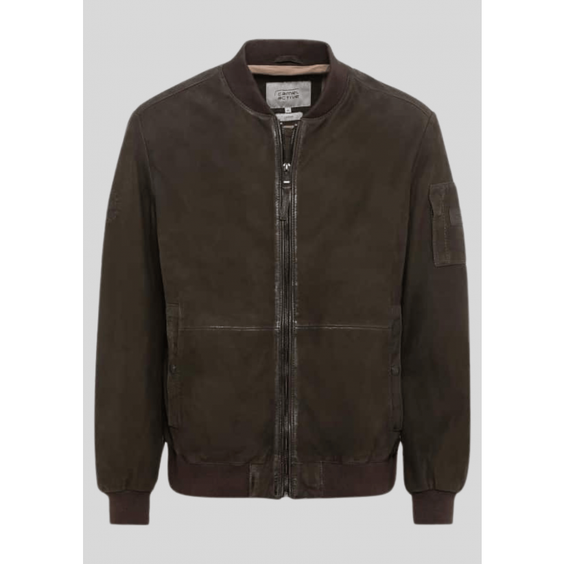 Camel Active, Overtøj, Leather Bomber, Brown