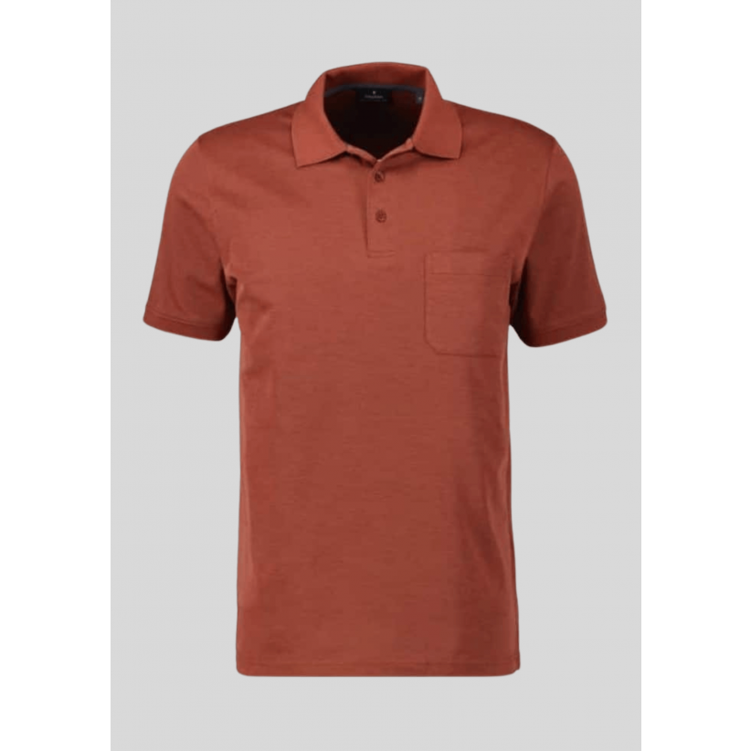 Ragman, Polo, Microfiber, Burnt Orange