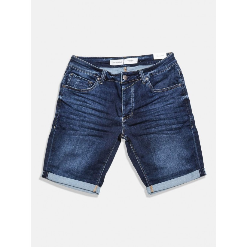 GABBA, SANZA STRETCH SHORTS I BLÅ